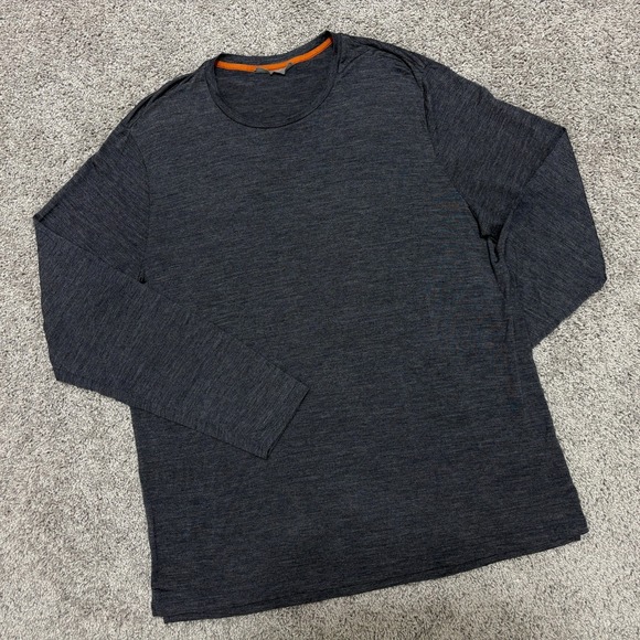 Icebreaker Other - ICEBREAKER T-Shirt Cool Lite Long Sleeve Base Layer Tee Gray Performance Mens XL